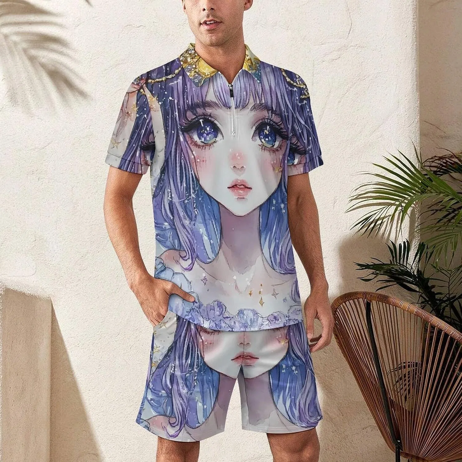 Мужской спортивный костюм с принтом Zodiac, Polo, 2-предметный, Style — фото 2