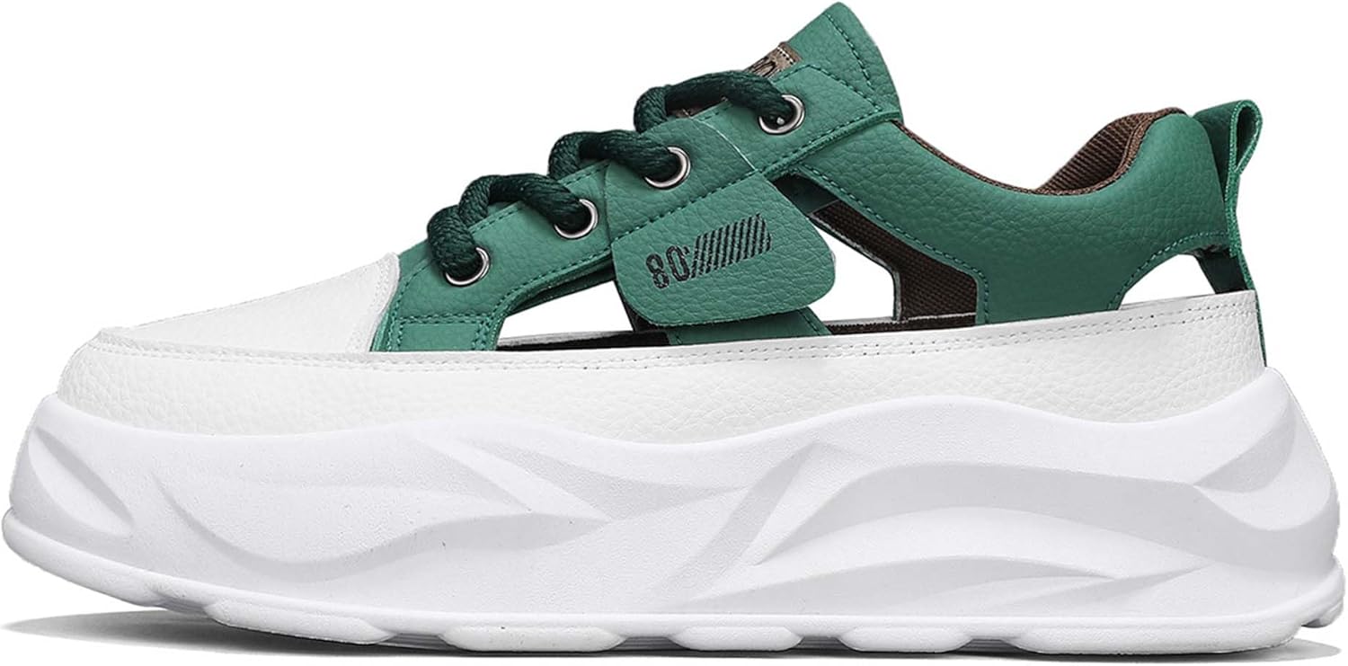 

Модные спортивные кроссовки, тапочки, ретро-минималистичные мужские классические повседневные туфли Generic, зеленый