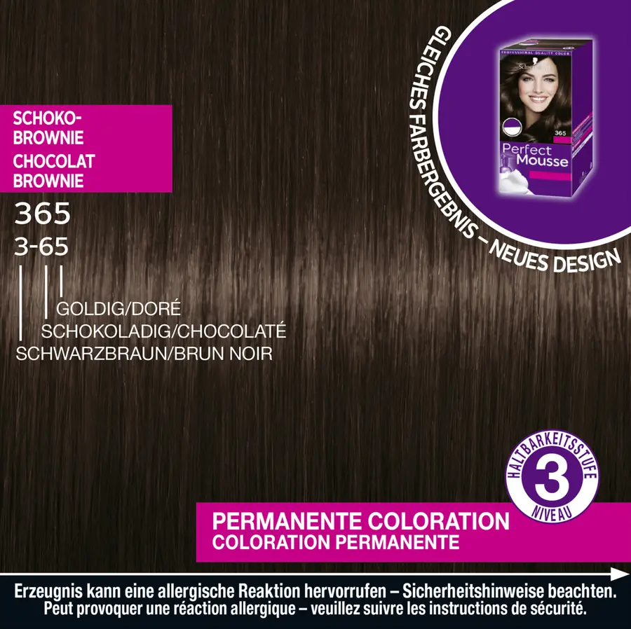Краска для волос Perfect Mousse Perfect Mousse Schaumcoloration 365 Schoko-Brownie — фото 3