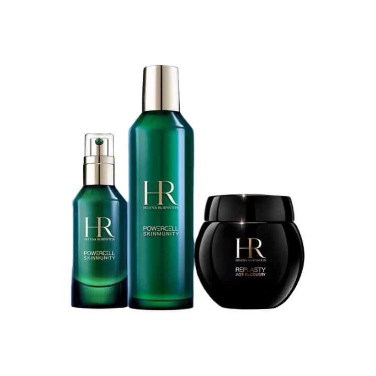 

Набор средств для ухода за кожей green bottle serums+black bandages cream+new skin toner успокаивающий, подтягивающий, увлажняющий HELENA RUBINSTEIN, Three-Piece Set: зеленый Bottle Water 100ml+зеленый Bottle Serums 30ml+черный Bandages Face Cre...