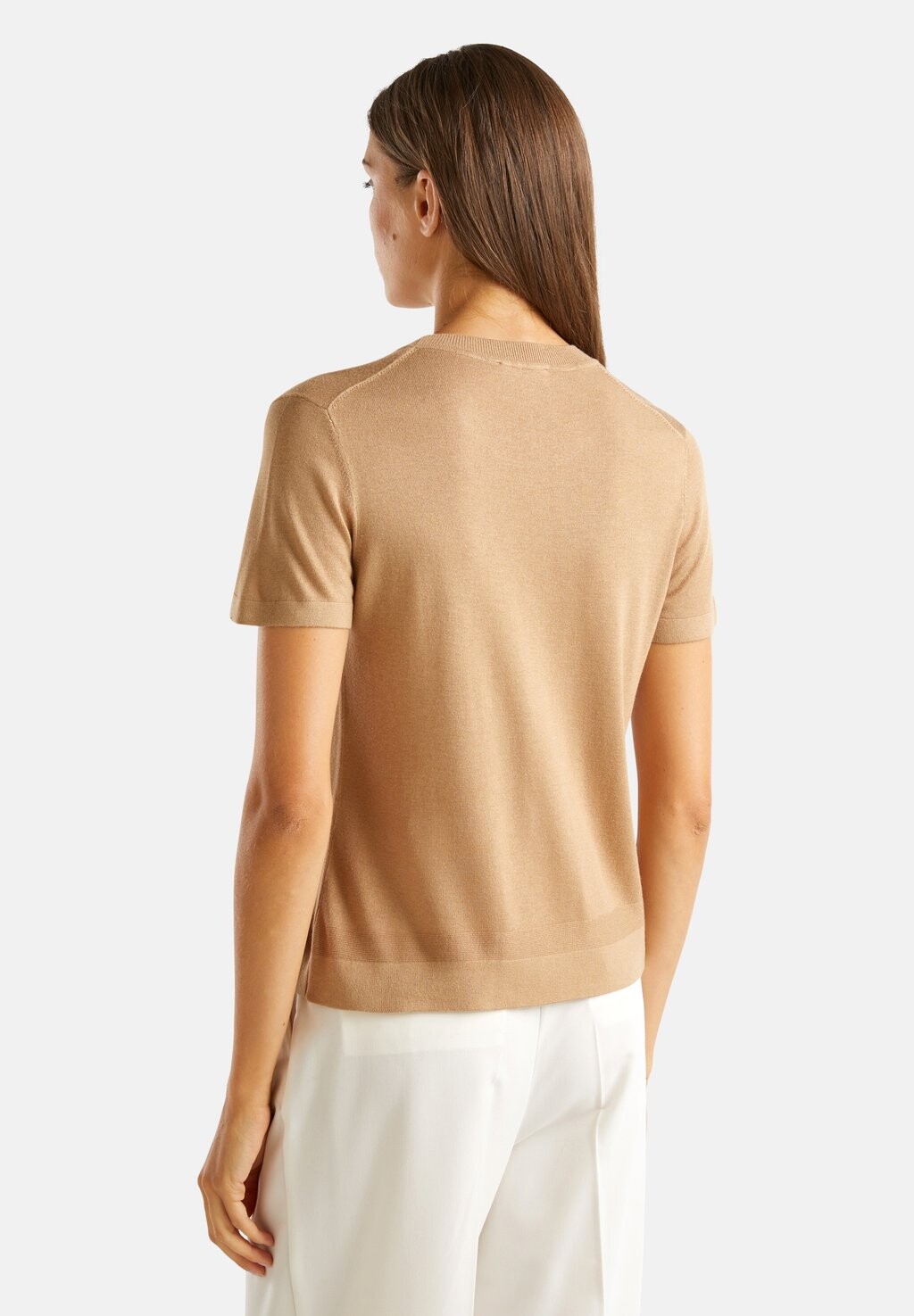 

Базовая футболка SHORT SLEEVE United Colors of Benetton, бежевый