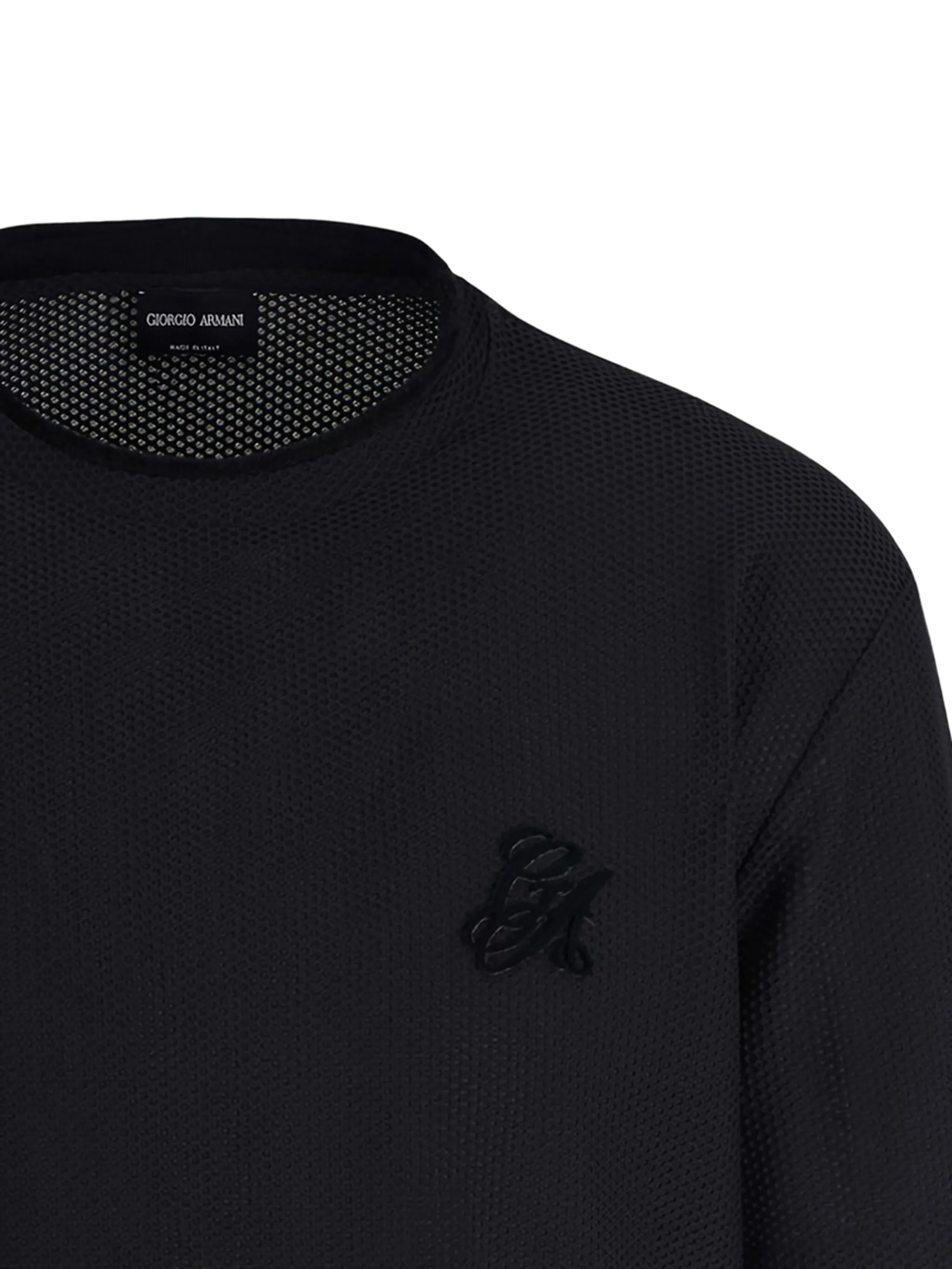 

Футболка с круглым вырезом Giorgio Armani, черный