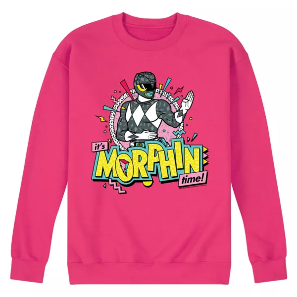 

Мужская флисовая толстовка Power Rangers Morfin Time черного цвета Licensed Character, розовый