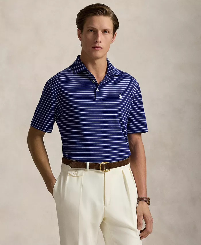 

Мужская классическая поло из мягкого хлопка Polo Ralph Lauren, серый