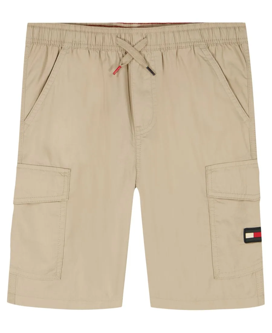 Детские шорты-карго 2T-7 Tommy Hilfiger, бежевый — фото 4