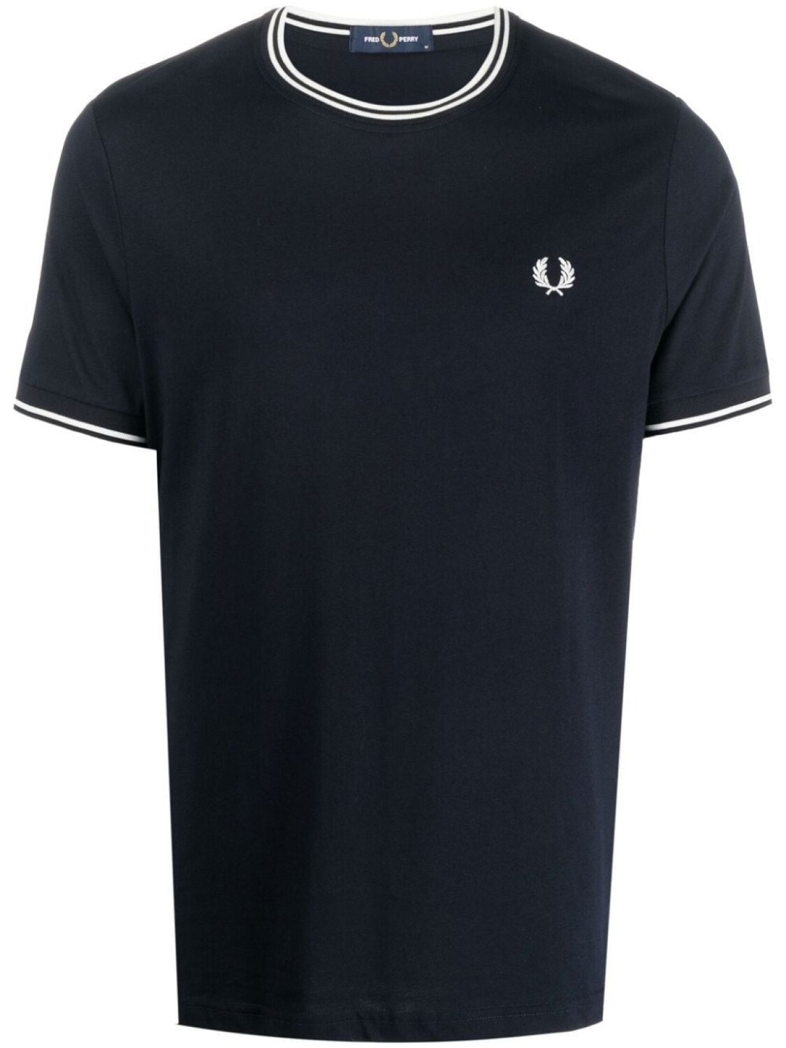 

Fred Perry футболка с вышитым логотипом, синий