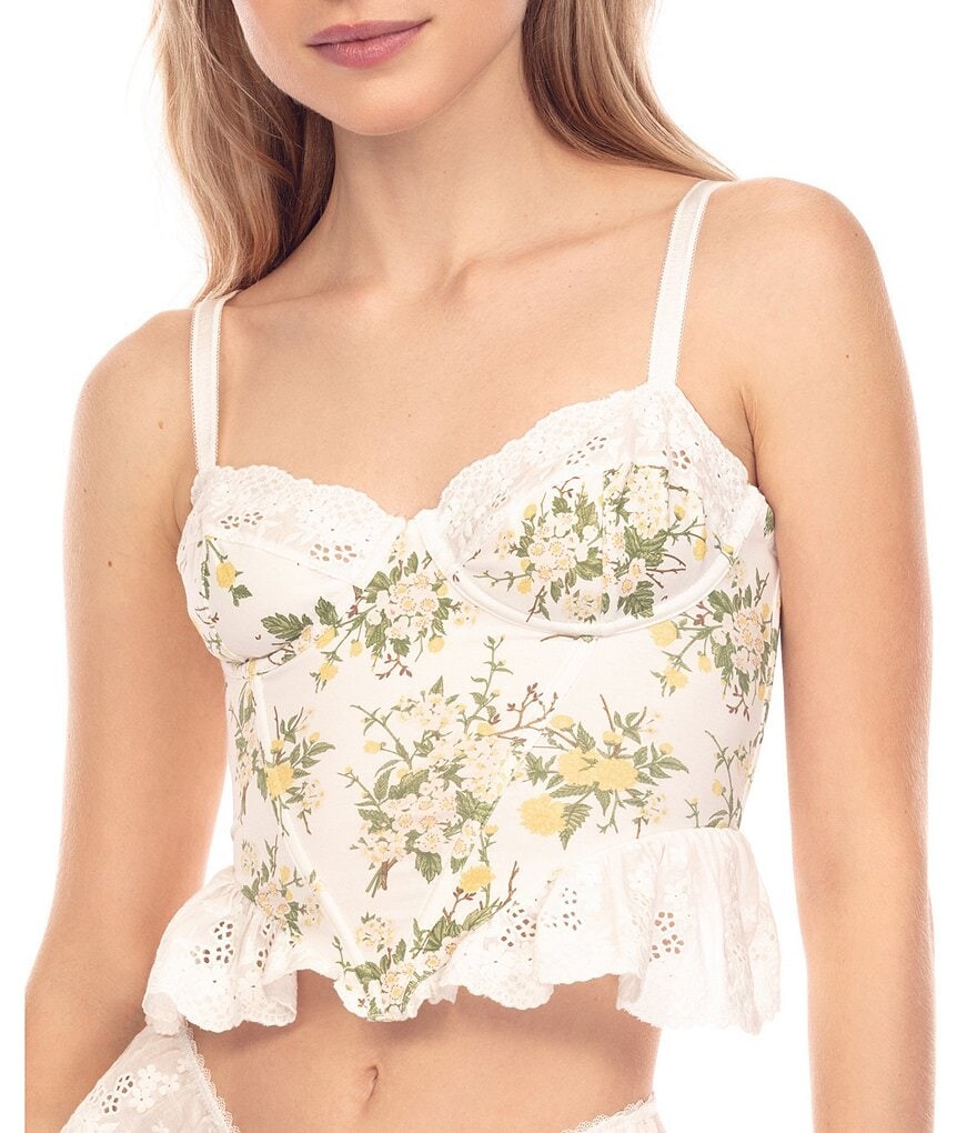

Honeydew Intimates Бюстье с цветочным принтом Clementine, цветочный