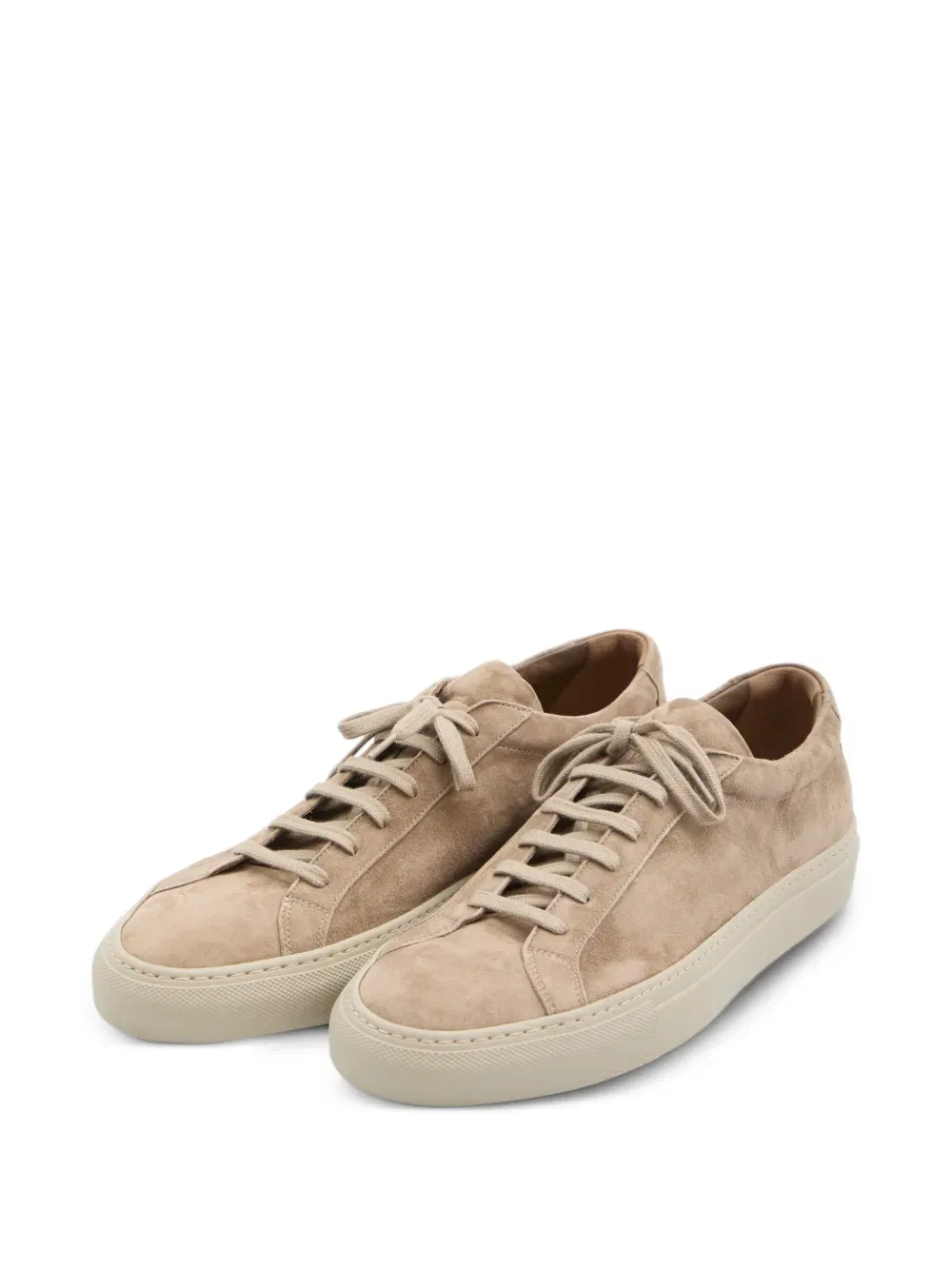 Замшевые кроссовки на шнуровке Common Projects, нейтральный — фото 2