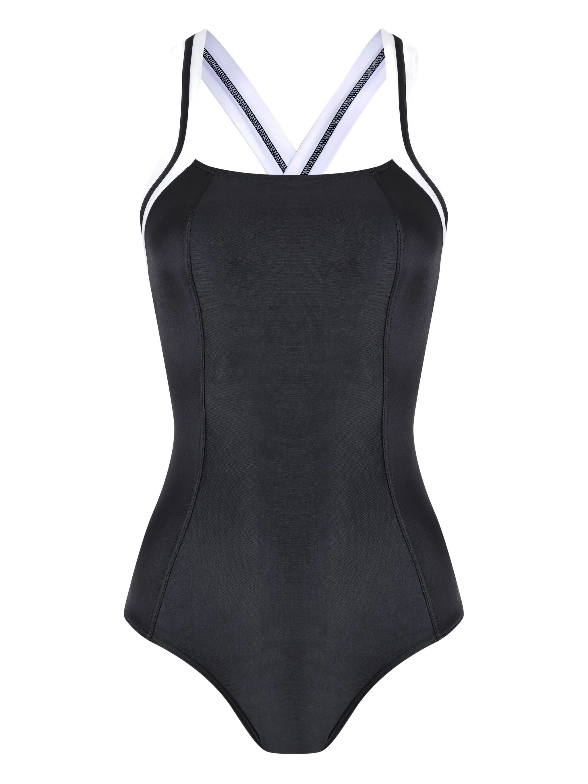 

Купальник с перекрестными бретелями на спине Lygia & Nanny, черный