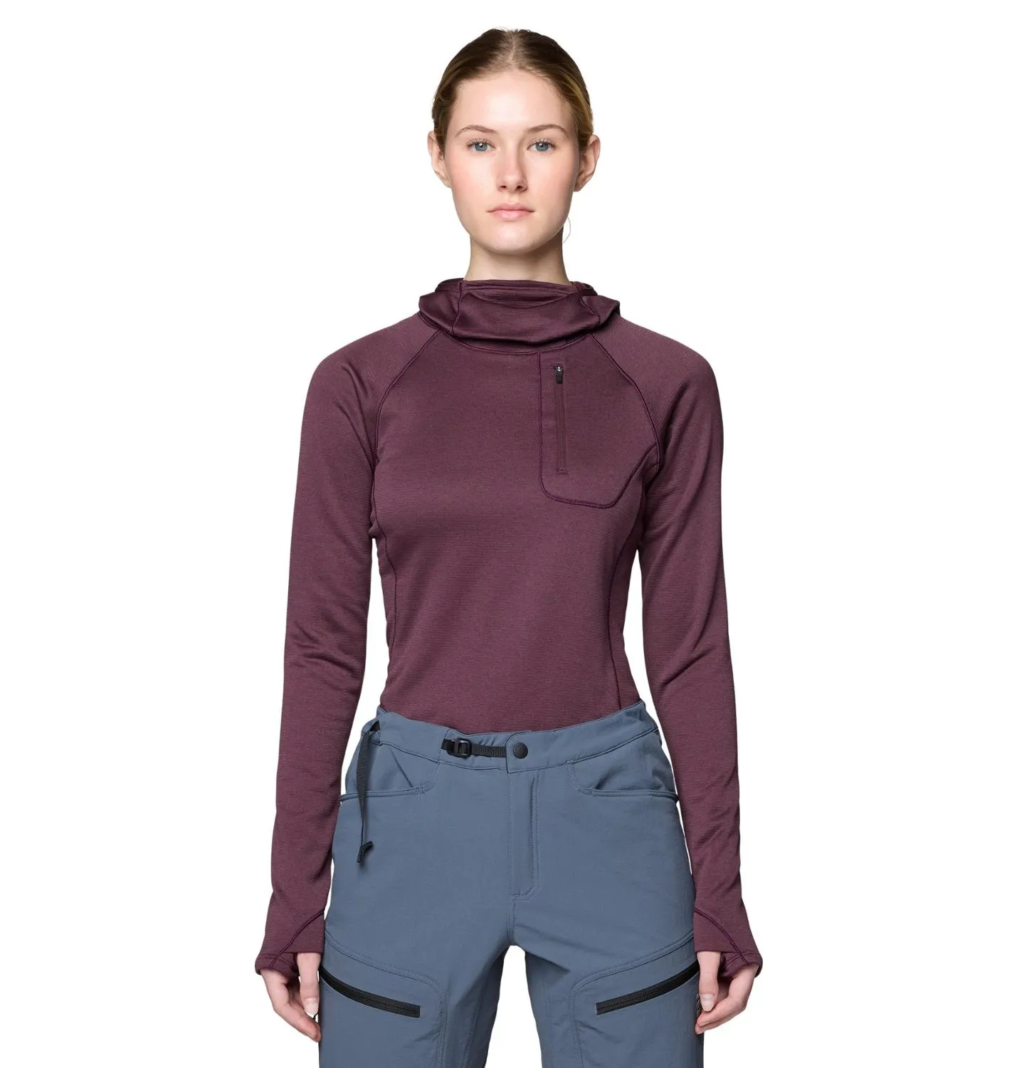 

Женская толстовка с капюшоном Glacial Trail Mountain Hardwear, Blackberry