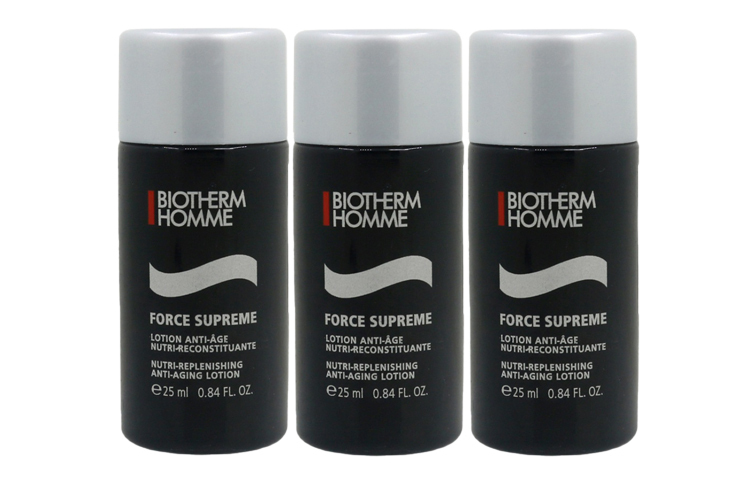 BIOTHERM BIYOUQUAN Blue Diamond мужской укрепляющий лосьон образец набор подтягивающий, увлажняющий, питательный 25мл*3/30мл*3 — фото 2