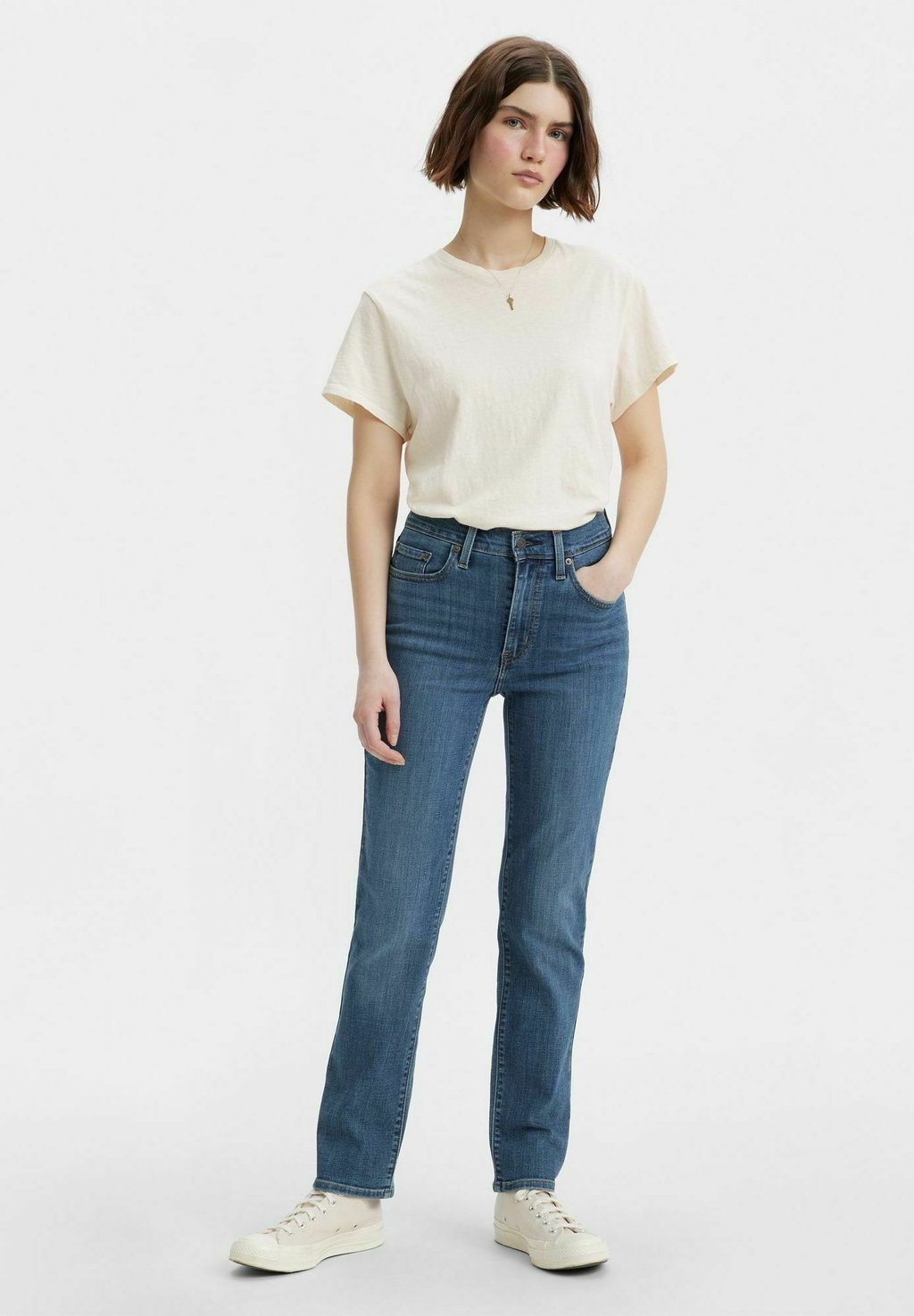 

Джинсы облегающего кроя 724 HIGH RISE STRAIGHT Levi's, цвет Western White-0238