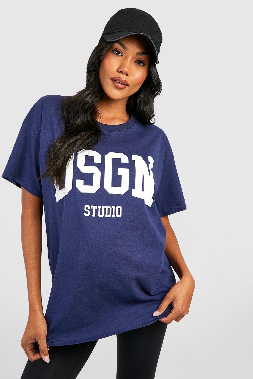 

Футболка оверсайз для беременных dsgn studio Boohoo, нави