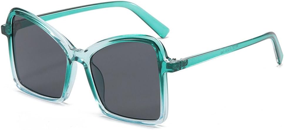 

Модные женские солнцезащитные очки в крупной оправе с многоугольными линзами, разноцветные, с плоскими зеркальными линзами. Мужские солнцезащитные очки с зеркальными линзами и защитой от УФ-излучения UV400 TYUVIVO, C7 Green