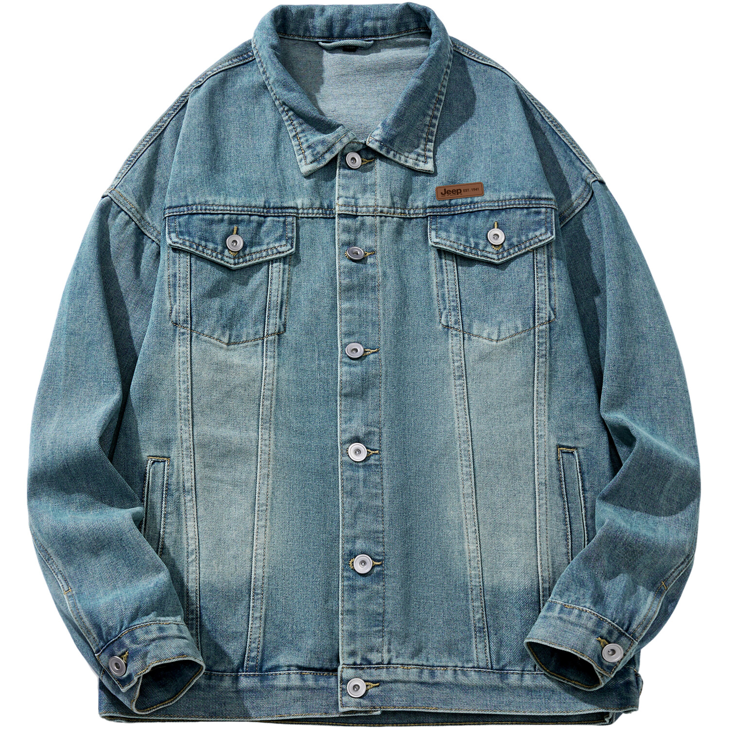

Джинсовая куртка унисекс Jeep, цвет Vintage Blue