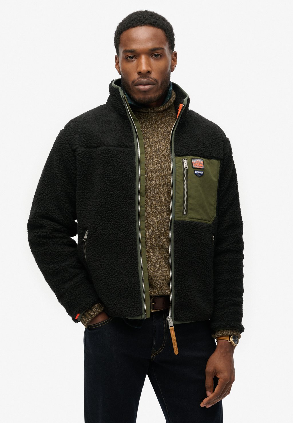 

Флисовая куртка Superdry, черный