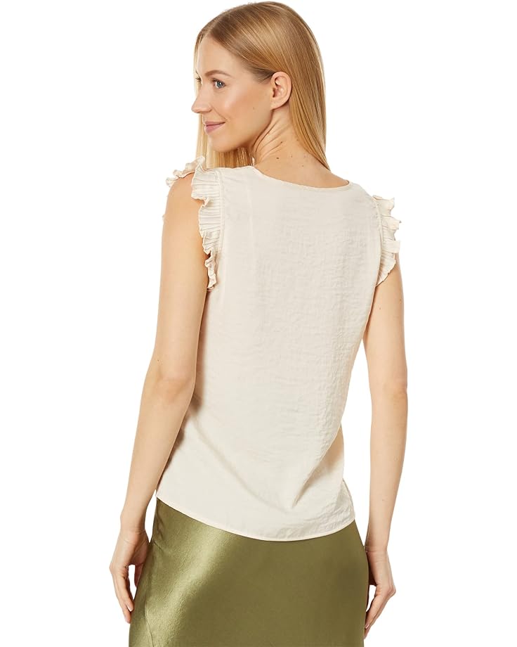 

Блуза Vince Camuto V-Neck Pleated Sleeve Blouse, цвет Tapioca