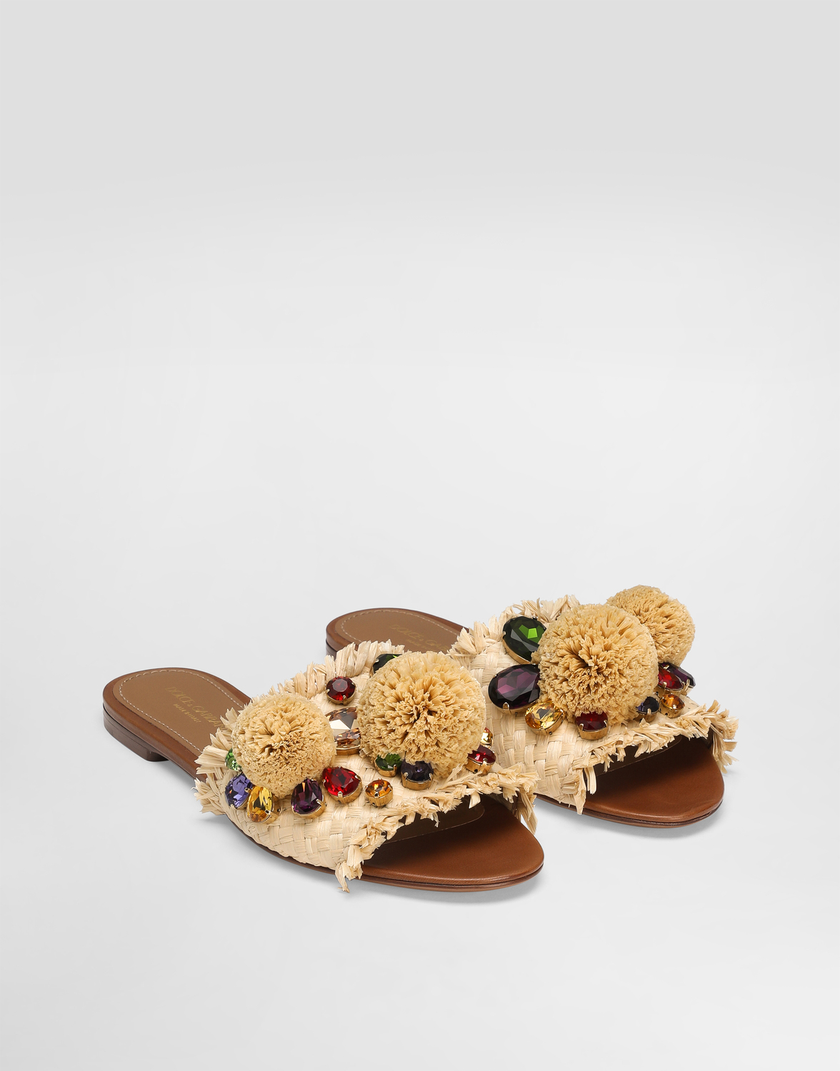 Плетеная туфля с бахромой Dolce & Gabbana, мультиколор — фото 2