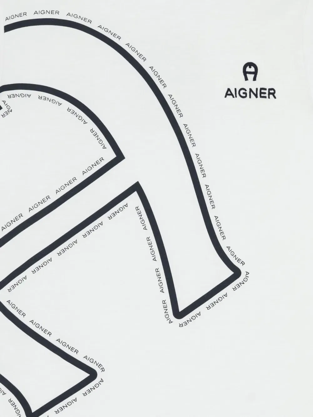 Футболка с графическим принтом Aigner Kids, белый — фото 3