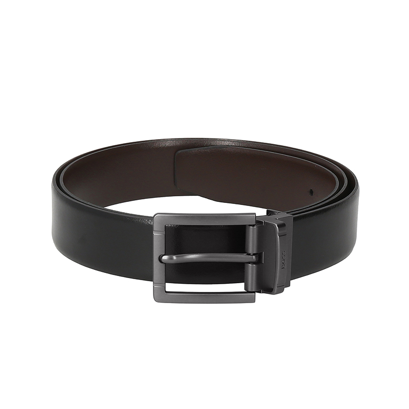 

Мужской пояс из коровьей кожи Hugo Boss, черный/коричневый