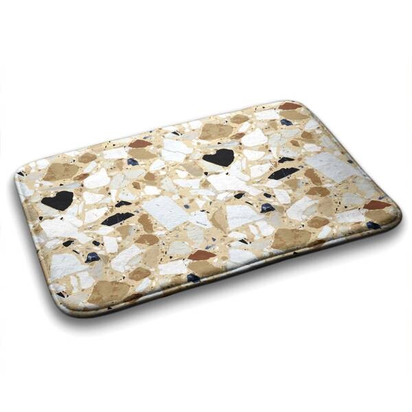 

Коврик для ванной Tulup Bunte Abstraktion, 90x1x90 см, бежевый