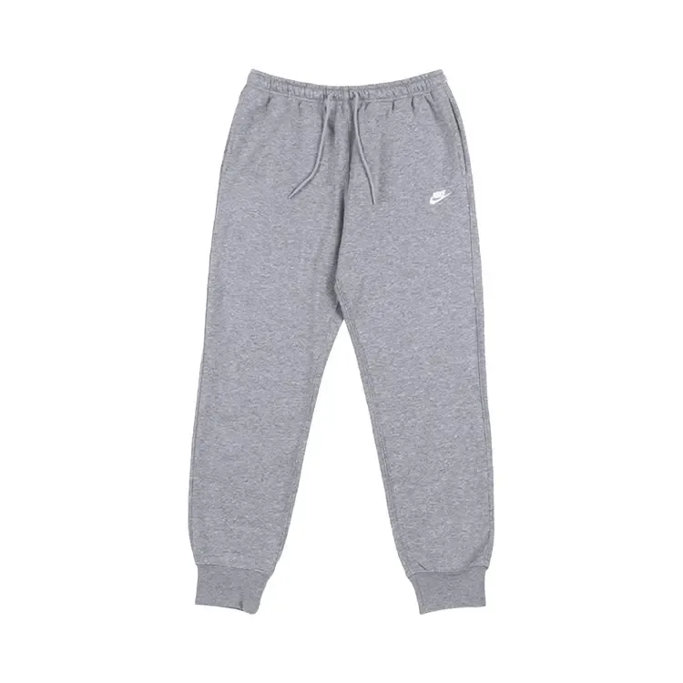 Спортивные брюки Nike Club Fleece Joggers, цвет «Темно-серый меланж/Светло-дымчато-серый/Белый»