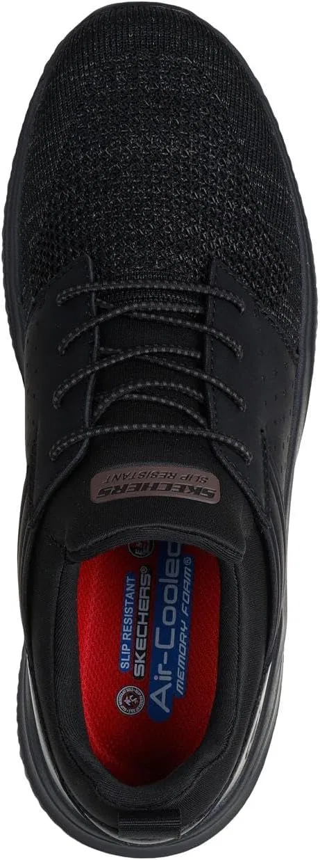 Мужские кроссовки для здоровья Skechers Delson 3.0 Sr Oteron, Black Textile Synthetic — фото 3