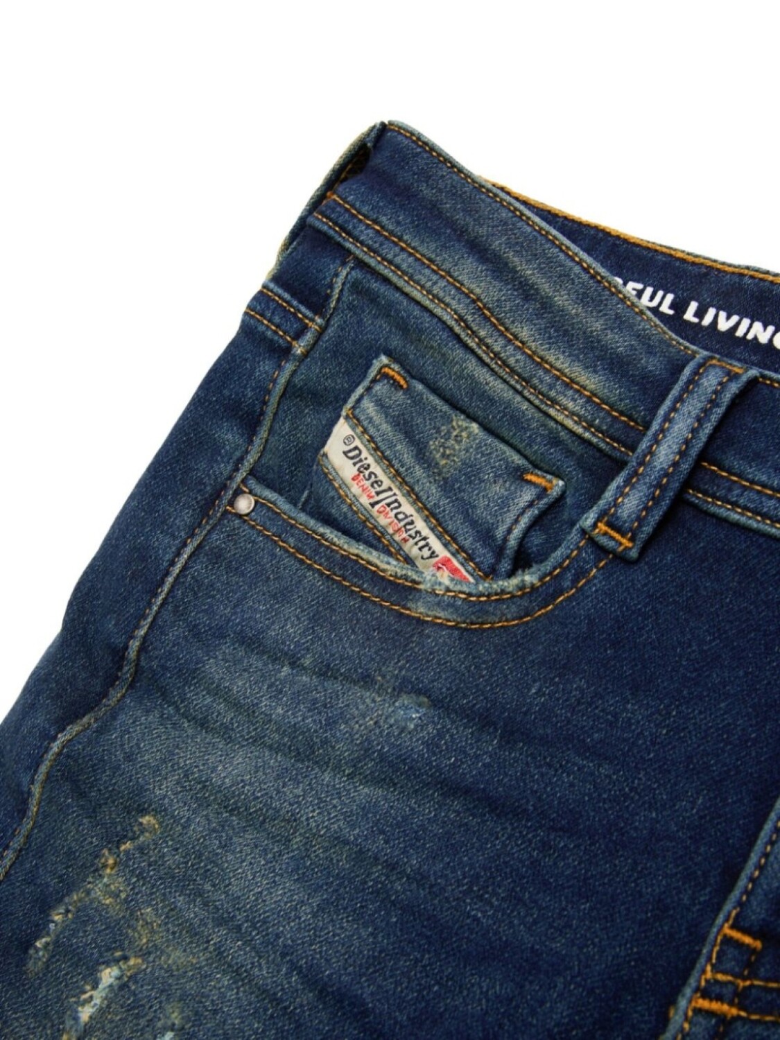 Diesel Kids джинсы-буткат D-Ebbey 1969 года, синий — фото 4