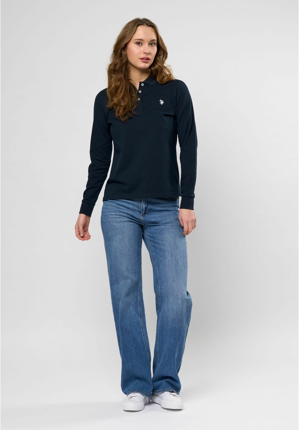 Топ с длинными рукавами LISE LONG SLEEVE POLO - Polo shirt U.S. Polo Assn., темно-синий — фото 2