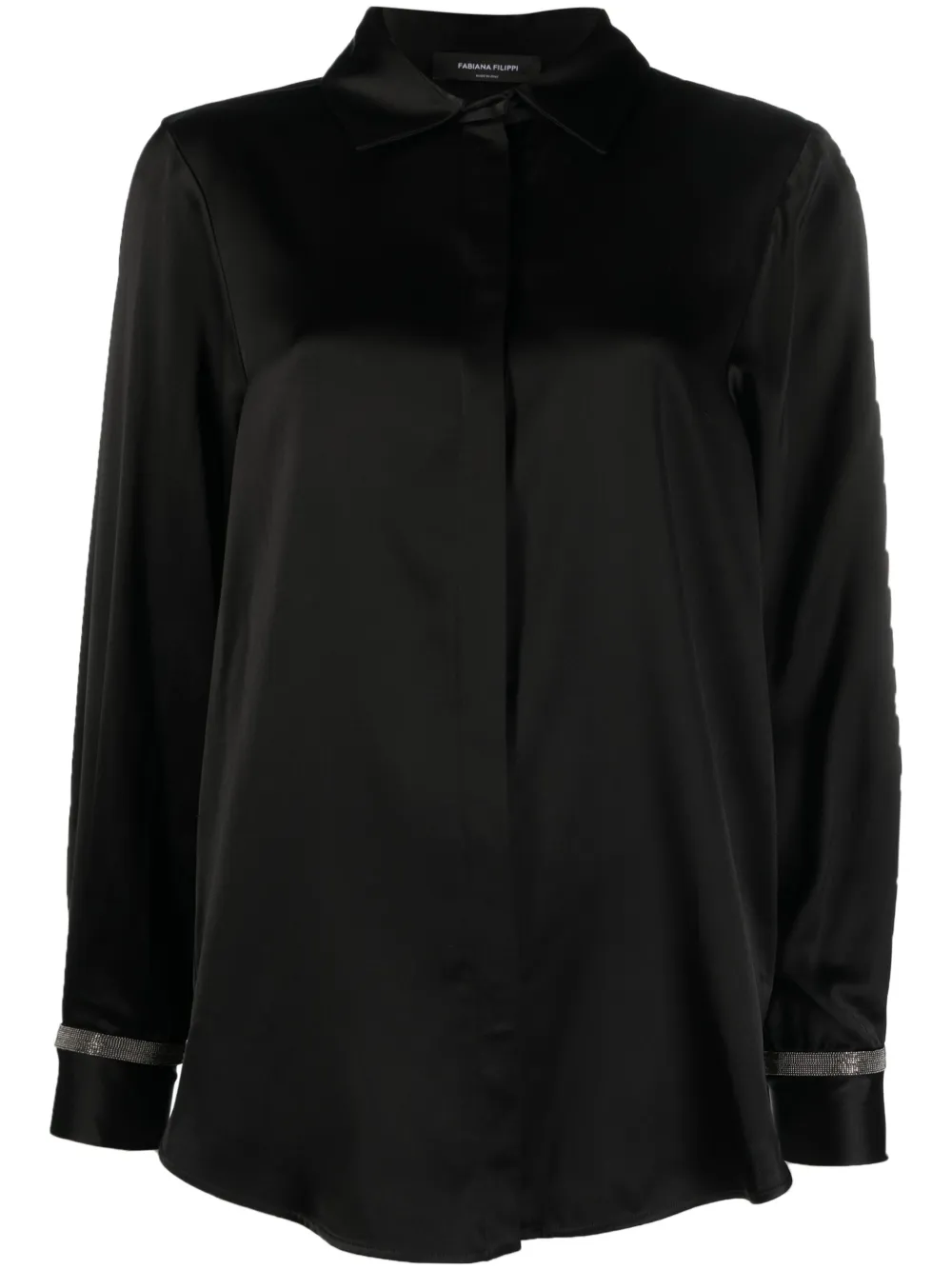 

Рубашка с бисером Fabiana Filippi, черный