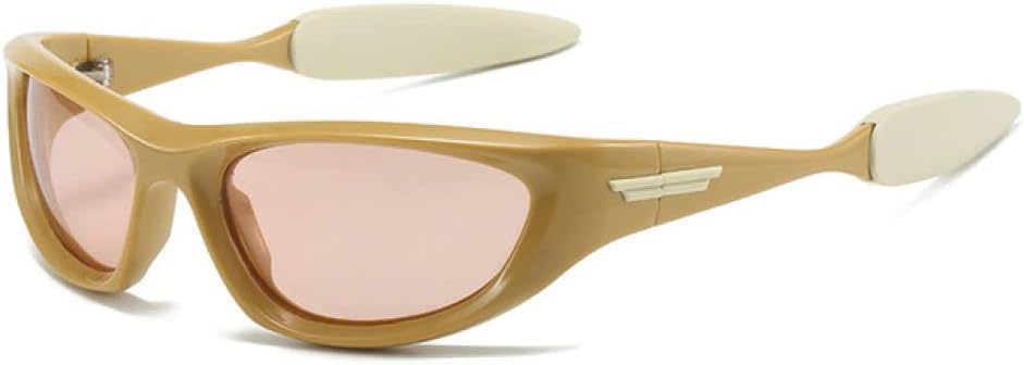 

Поляризованные панк-солнцезащитные очки для женщин, спортивные солнцезащитные очки для мужчин, очки с защитой от УФ-излучения UV400, очки «кошачий глаз», зеркальные, разноцветные очки generic, Khaki