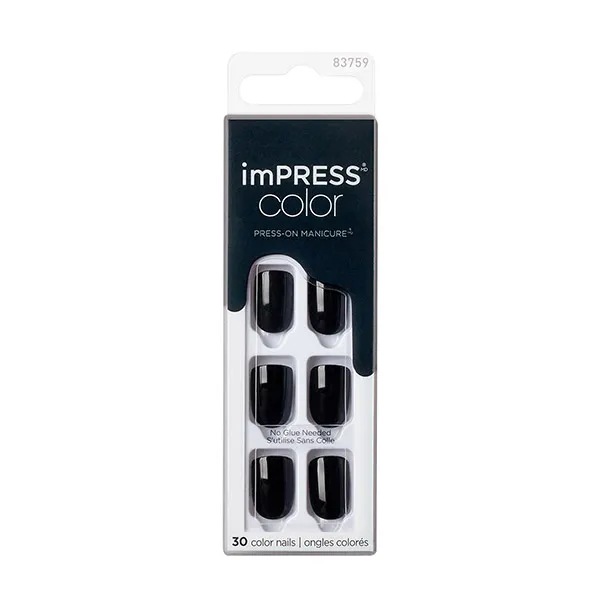 

Искусственные ногти Impress Color Kiss, цвет all black