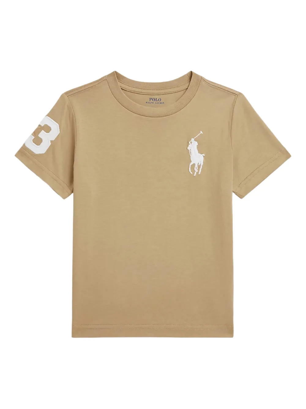 

Футболка с вышивкой POLO RALPH LAUREN KIDS, коричневый