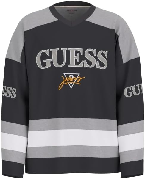 

Футболка GUESS JEANS CN OS HOCKEY TEE, мужская повседневная