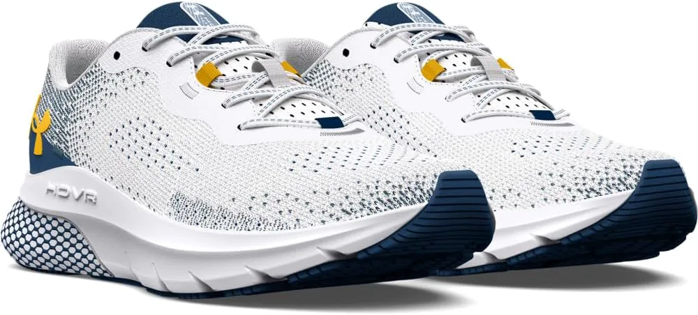 Мужские беговые кроссовки Under Armour HOVR Turbulence 2, белый/синий/золотой — фото 4