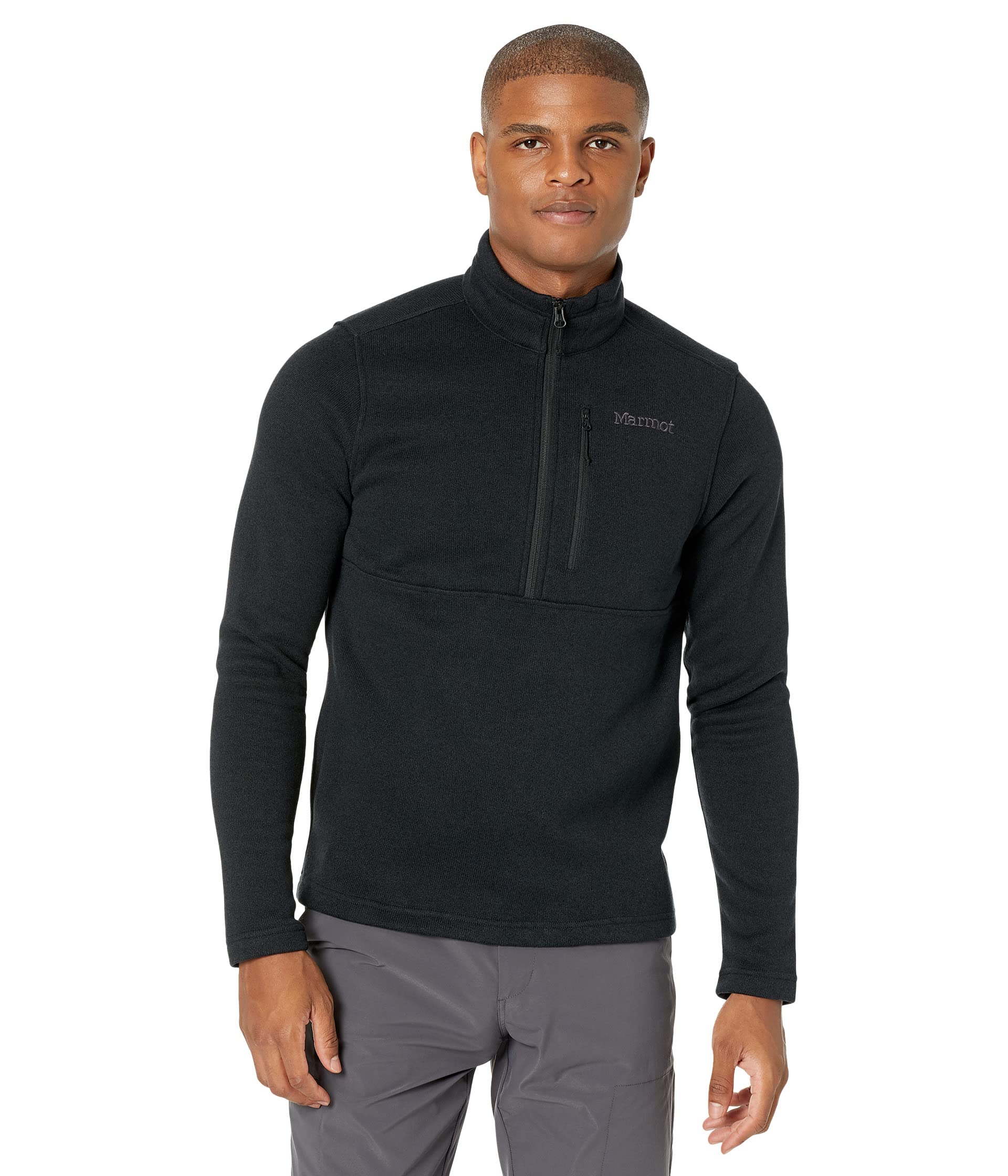 

Толстовка Marmot Drop Line 1/2 Zip, черный