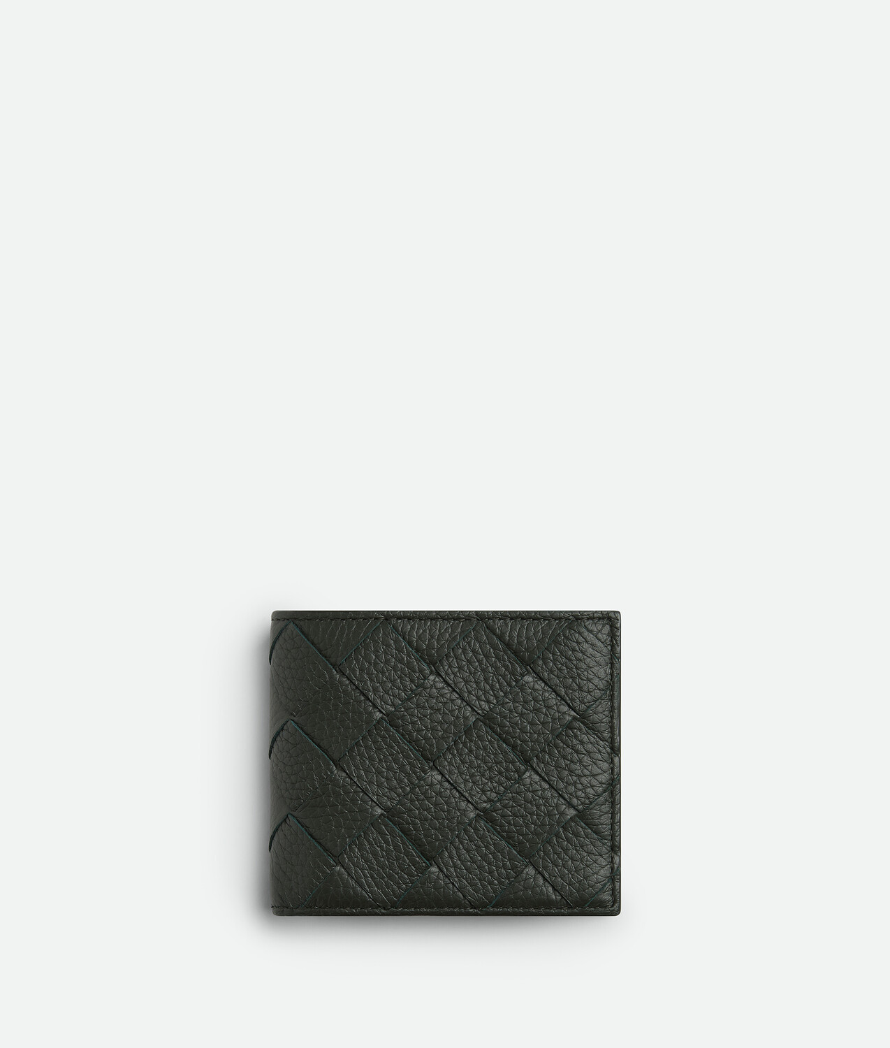 

Intrecciato bi-fold wallet with coin purse BOTTEGA VENETA, темно-зеленый