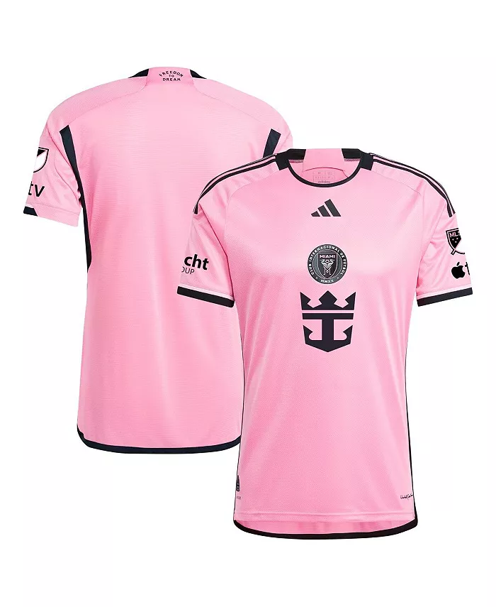 

Мужская черная футболка Inter Miami CF 2024 Authentic adidas, розовый