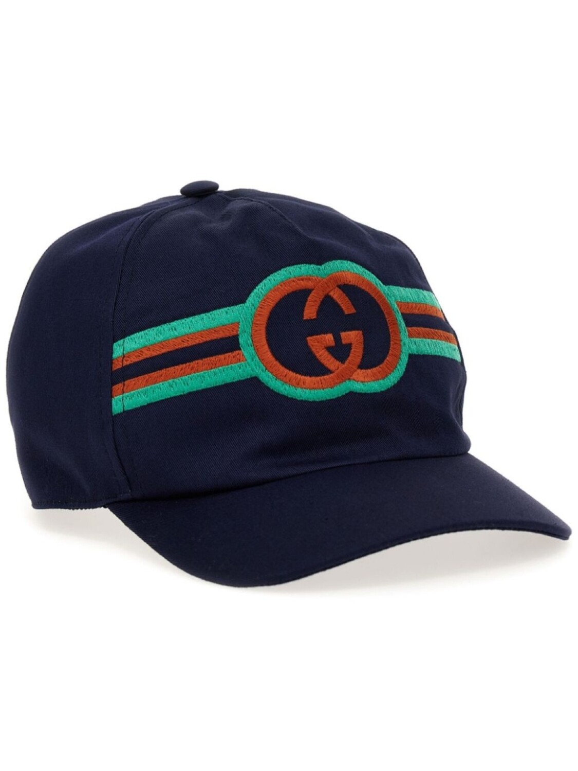 

Кепка с вышитым логотипом Gucci Kids, синий