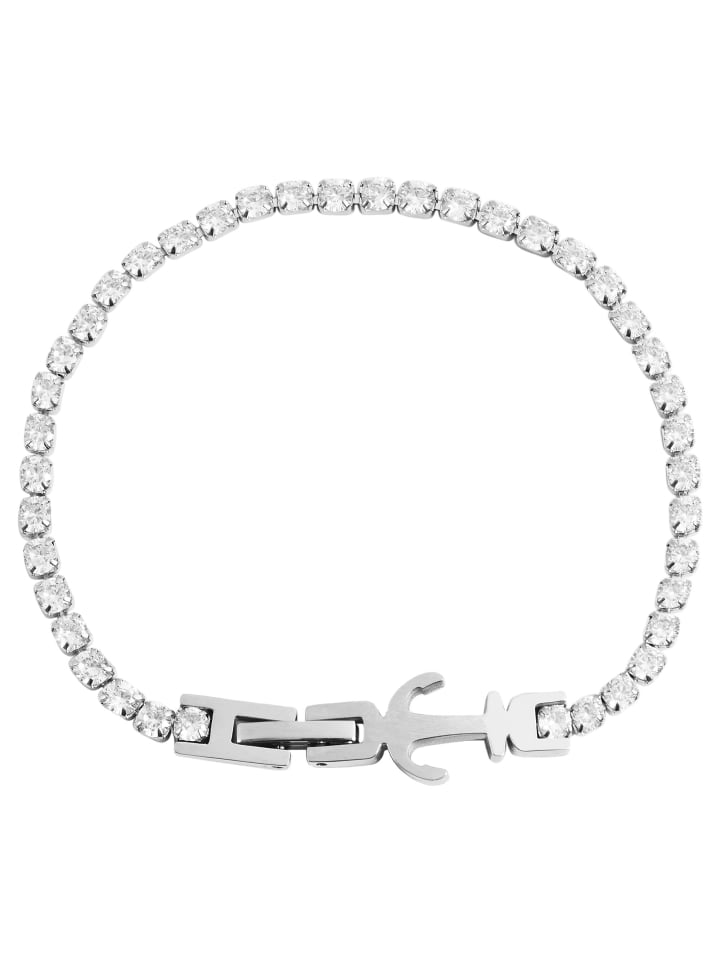 

Adeliás Женский кулон из нержавеющей стали со стразами, серебро