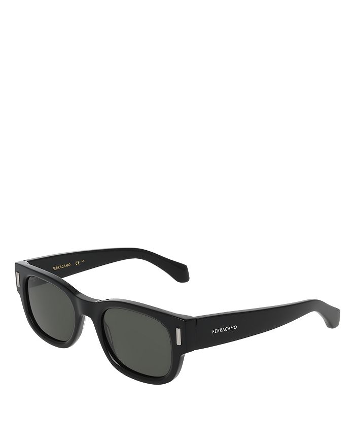 

Rivet Square Sunglasses, 51mm – Солнцезащитные очки Rivet Square, 51 мм FERRAGAMO, черный