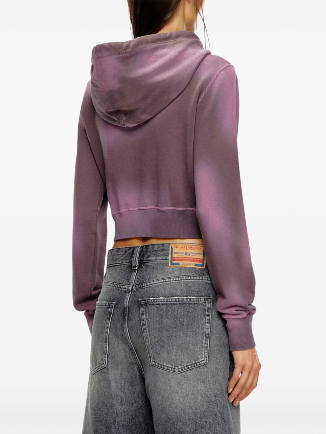 Diesel толстовка с вышитым логотипом F-Slimmy, розовый — фото 4