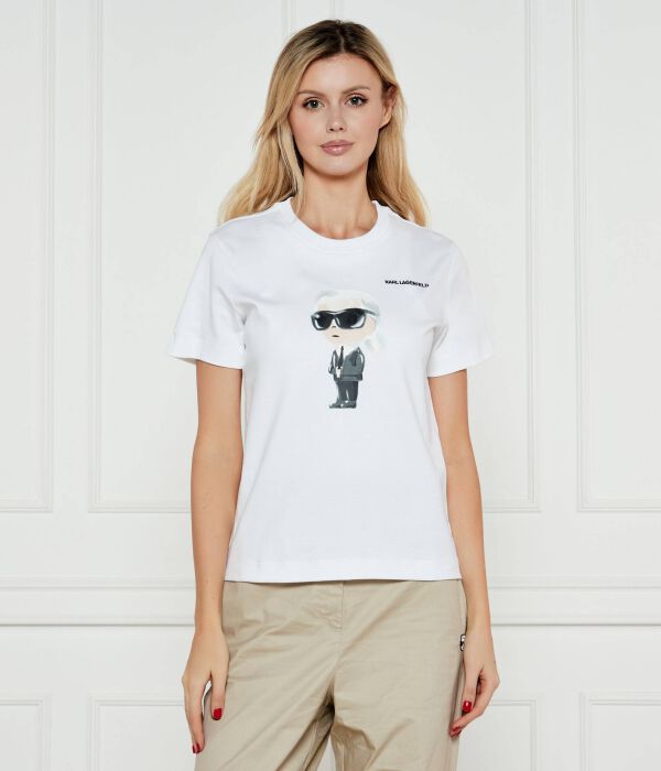 

Футболка Karl Lagerfeld Ikon Aquarelle K, белый