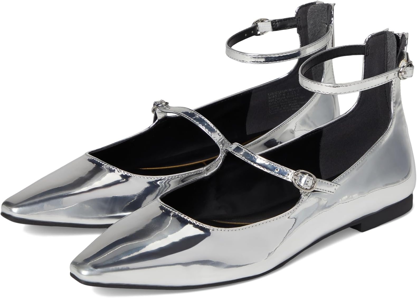 Балетки Kenneth Cole New York Nolita, серебряный