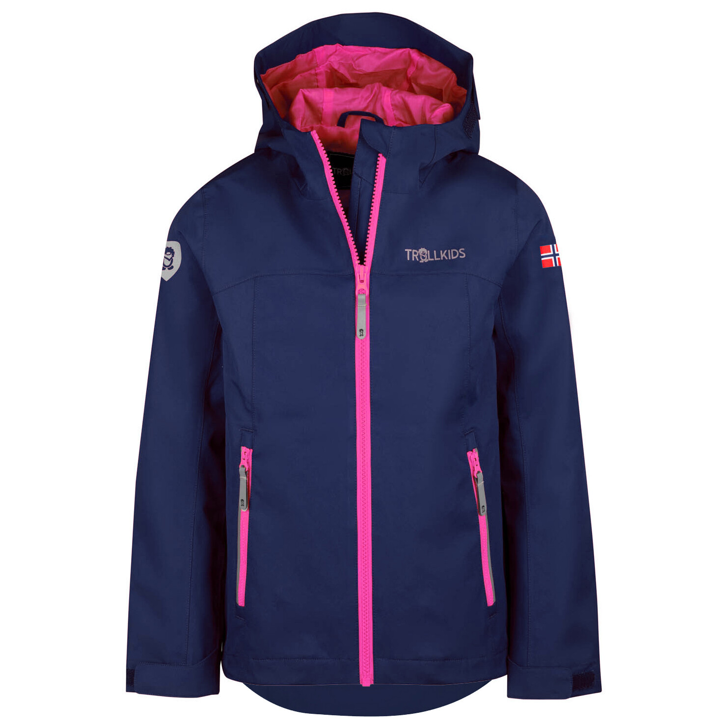 

Дождевик Trollkids Kid's Telemark, цвет Navy/Magenta