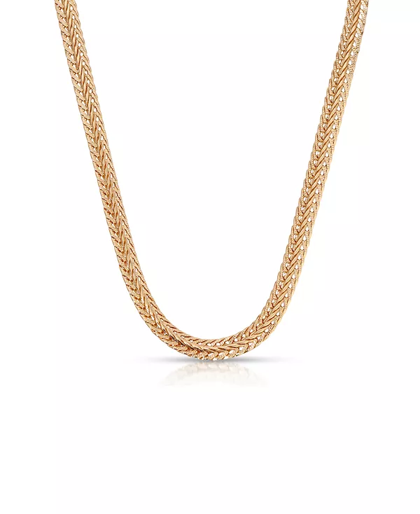 

Плетеное ожерелье из 18-каратного золота Ettika, gold