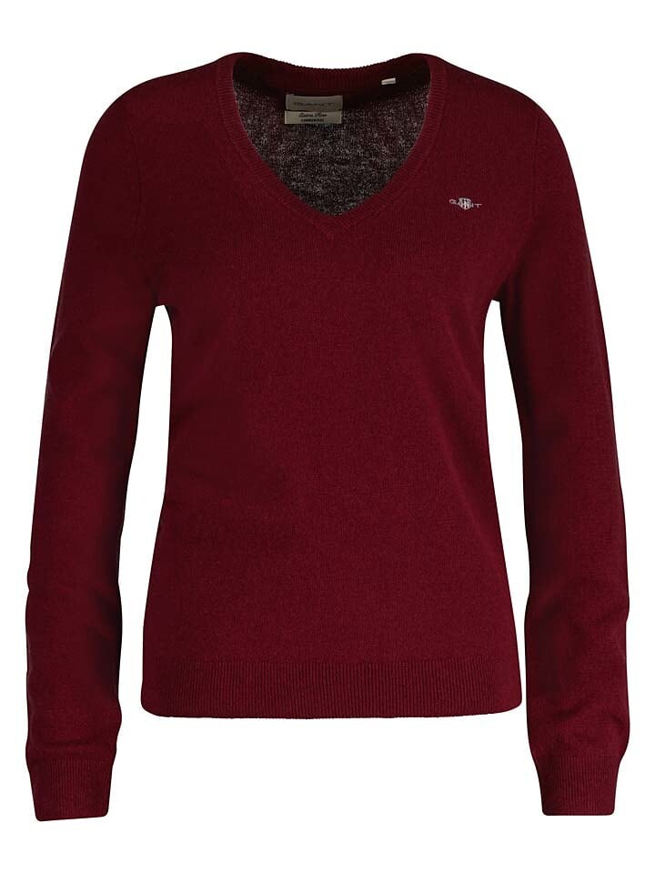 

Пуловер Gant Wollpullover, бордо