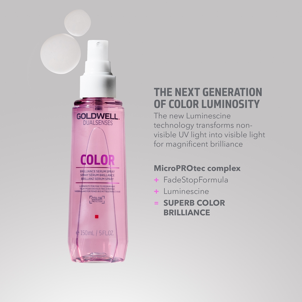 Спрей-Сыворотка Dualsenses Color, несмываемая, защищает цвет и блеск волос Goldwell, 150 мл — фото 3