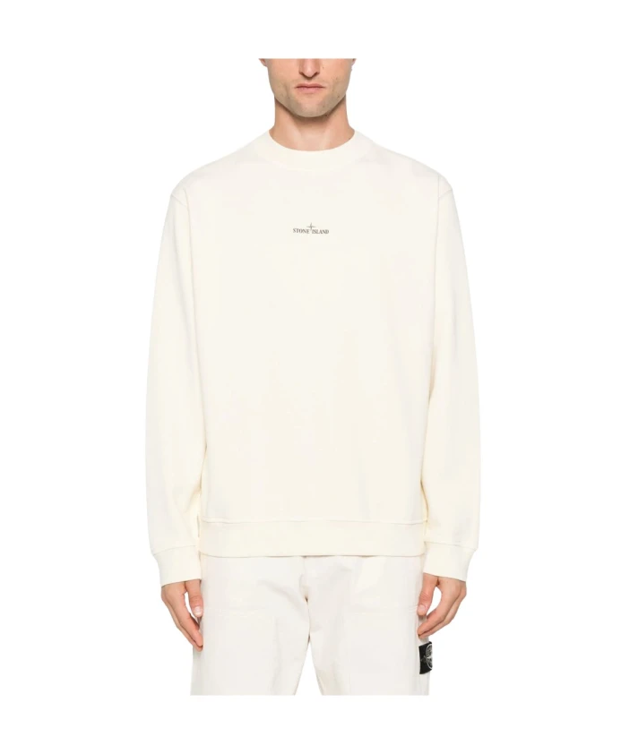 

Толстовка с круглым вырезом Stone Island, бежевый