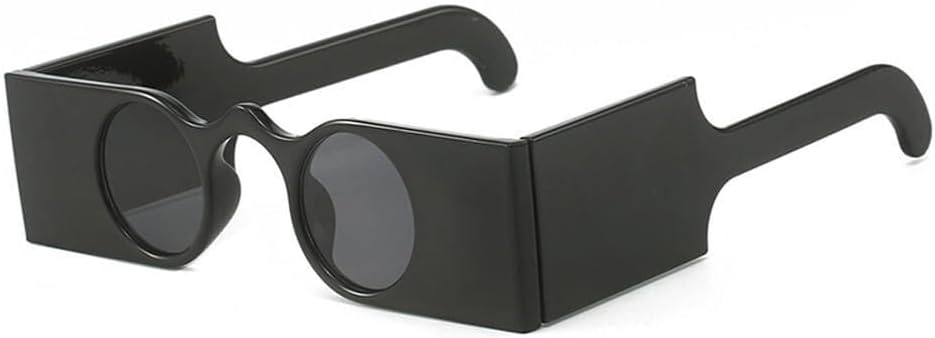 

Ретро уникальные квадратные женские солнцезащитные очки, модные, с маленькими круглыми линзами, защита от УФ-излучения UV400, женские очки с широкими дужками и леопардовым принтом LXLHWN, Black Gray